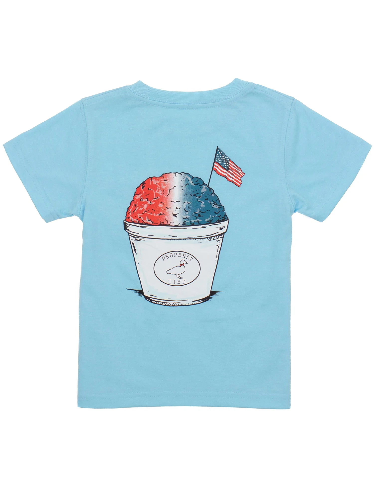 American Chillin Short Sleeve- Aqua