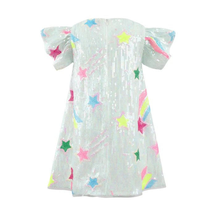Rainbow Shooting Star Sequin Dress