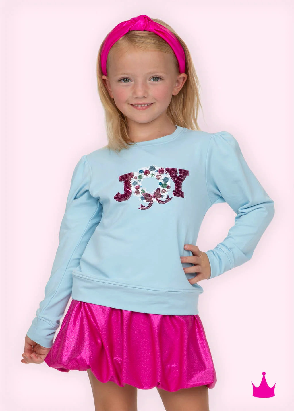 Hot Pink Shimmer Bubble Skort