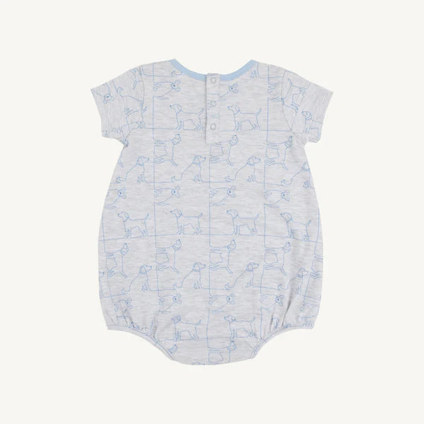 Short Sleeve Patton Play Bubble- Puppy Puzzle
