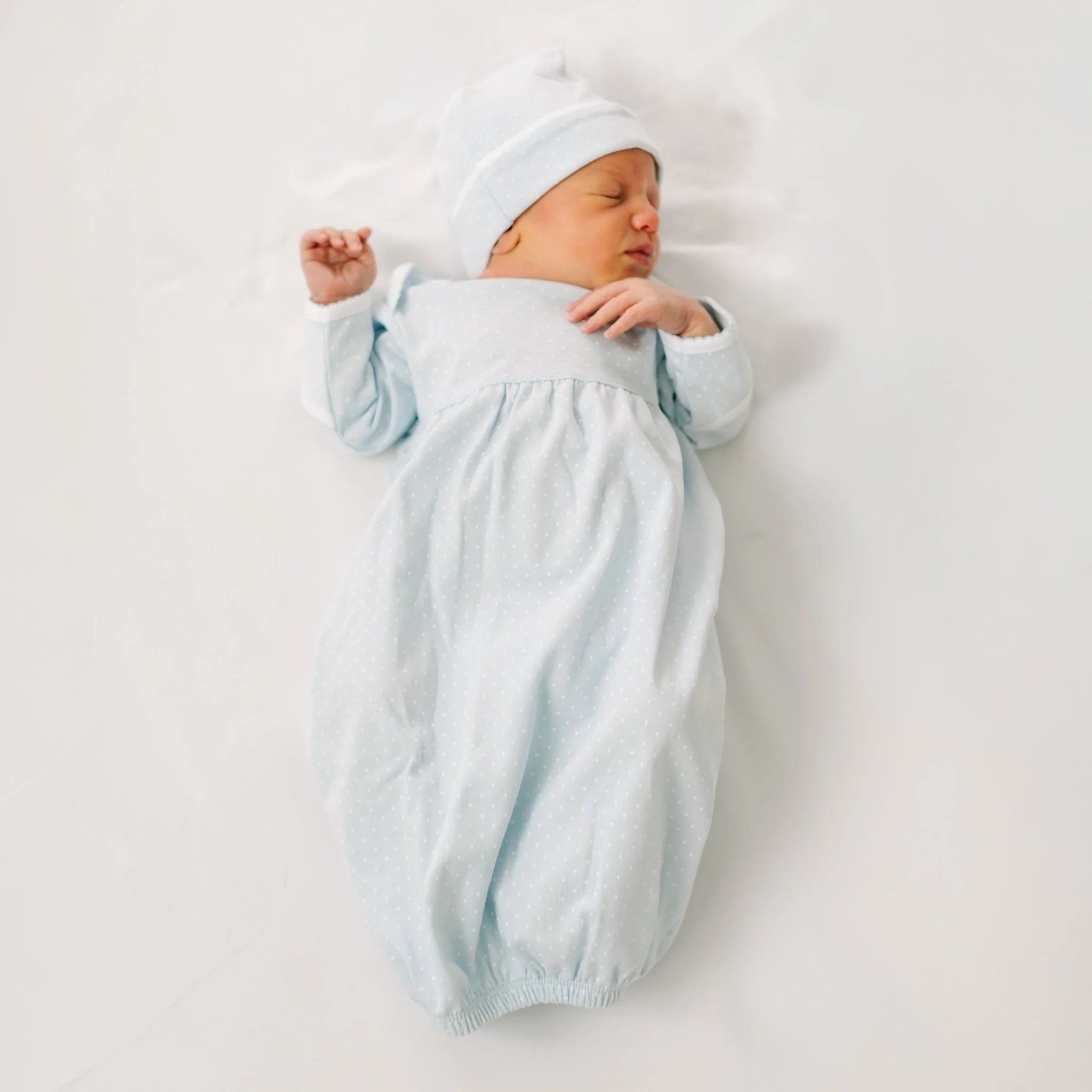 Simply Sweet Gathered Gown - Light Blue