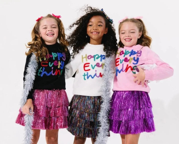 Pink Happy Everything Sweater