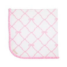 Baby Buggy Blanket- Belle Meade Bow Pier Party Pink