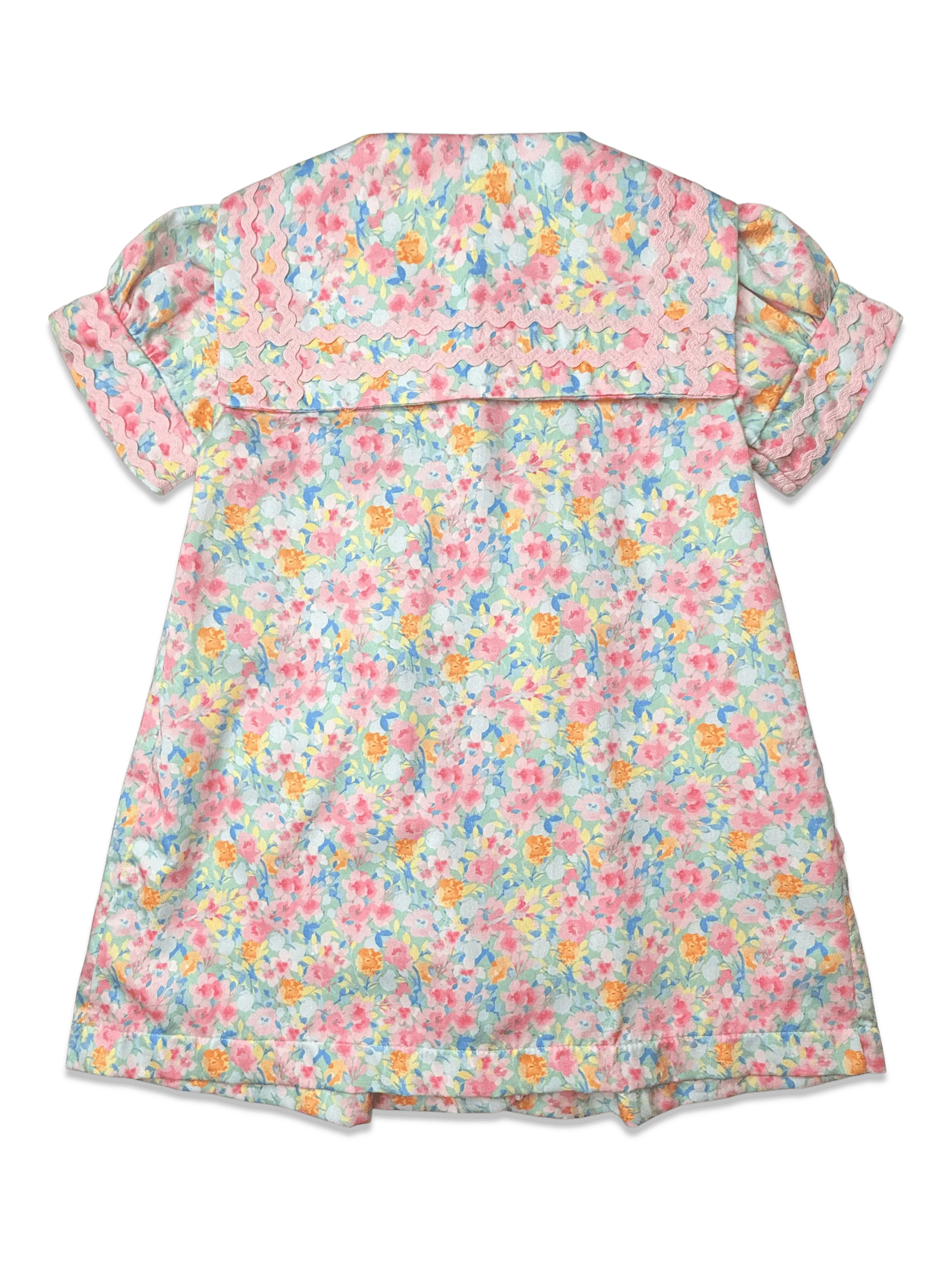 Smocked Sailor Dress- Cayman Floral