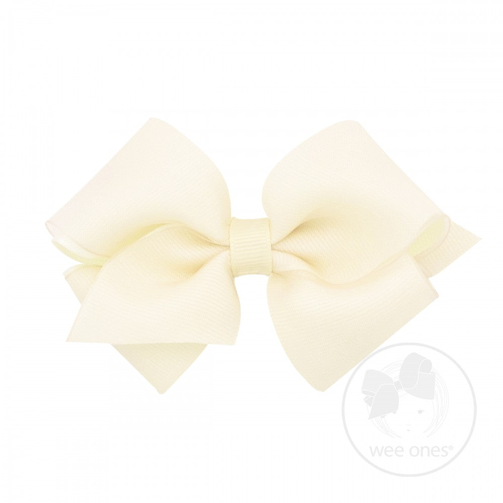 Extra Small Organza Overlay Bow