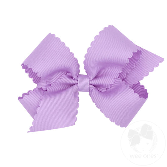 Medium Scalloped Edge Grosgrain Bow