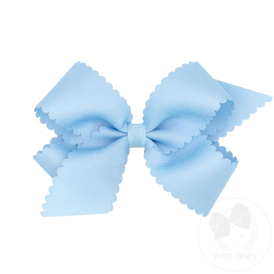 Medium Scalloped Edge Grosgrain Bow