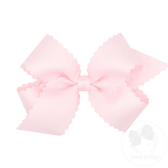 Medium Scalloped Edge Grosgrain Bow