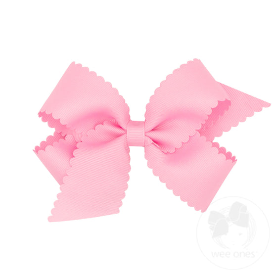 Medium Scalloped Edge Grosgrain Bow
