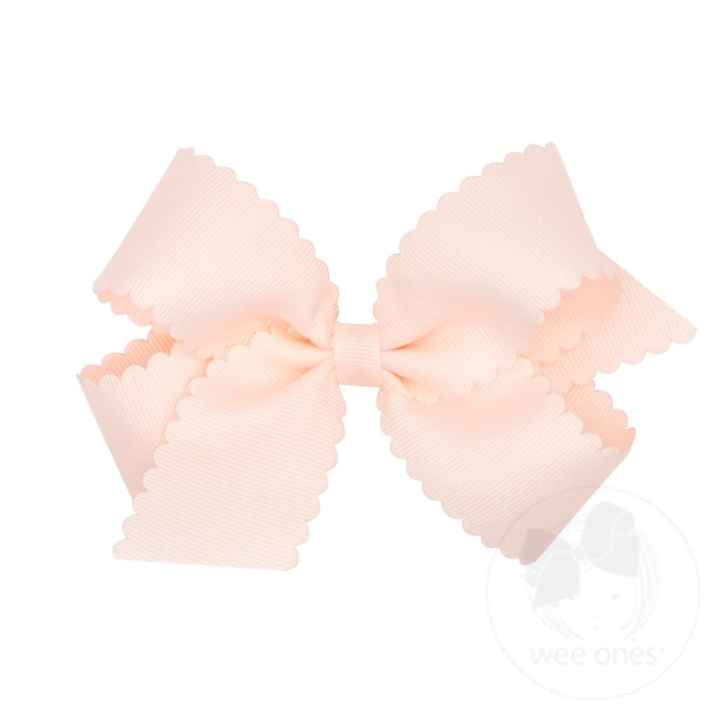 Medium Scalloped Edge Grosgrain Bow