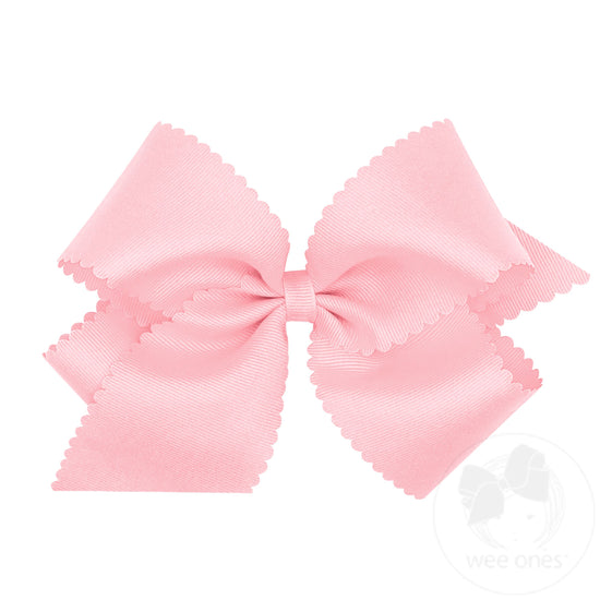 Medium Scalloped Edge Grosgrain Bow