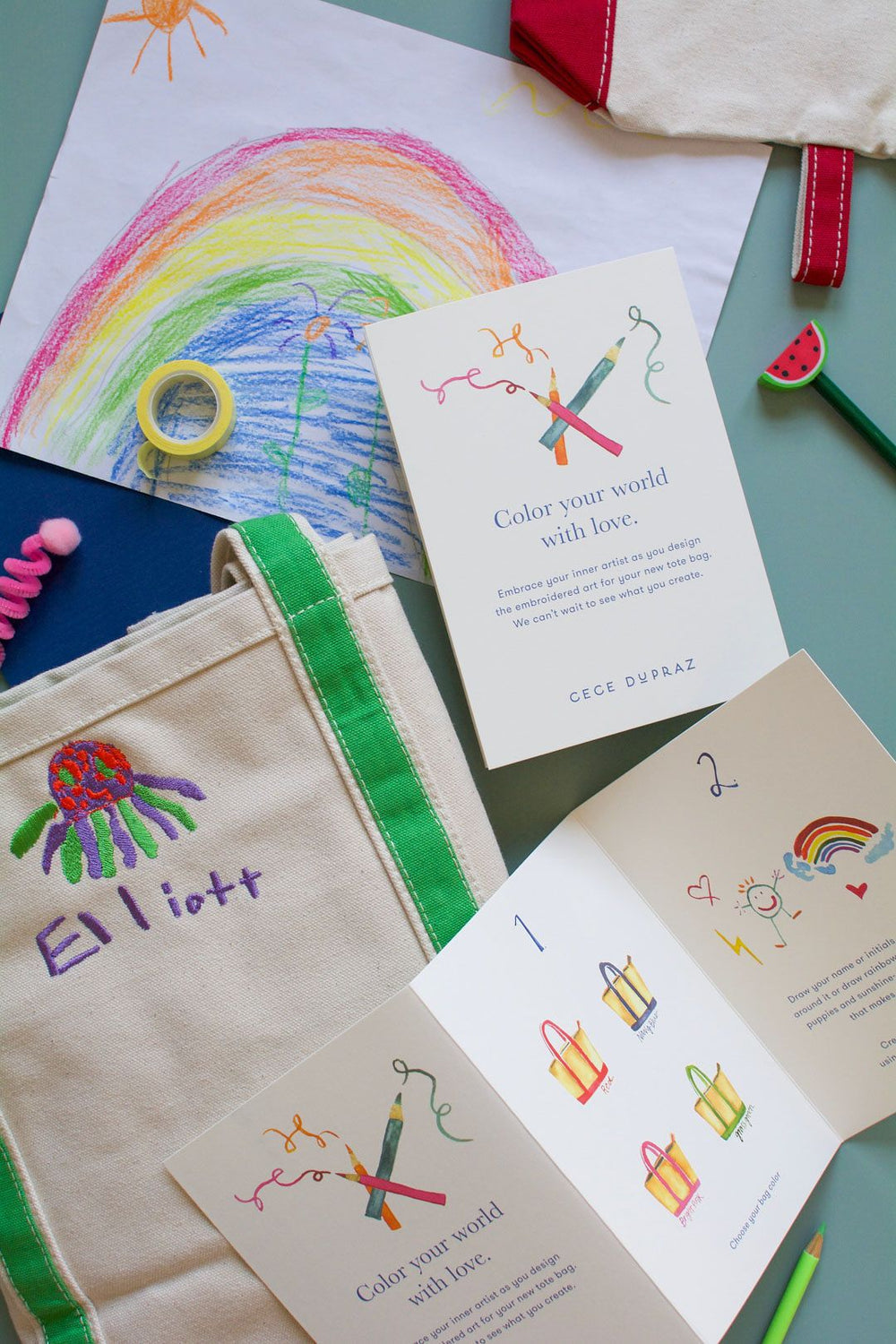 Draw Your Own Large Tote Gift Set