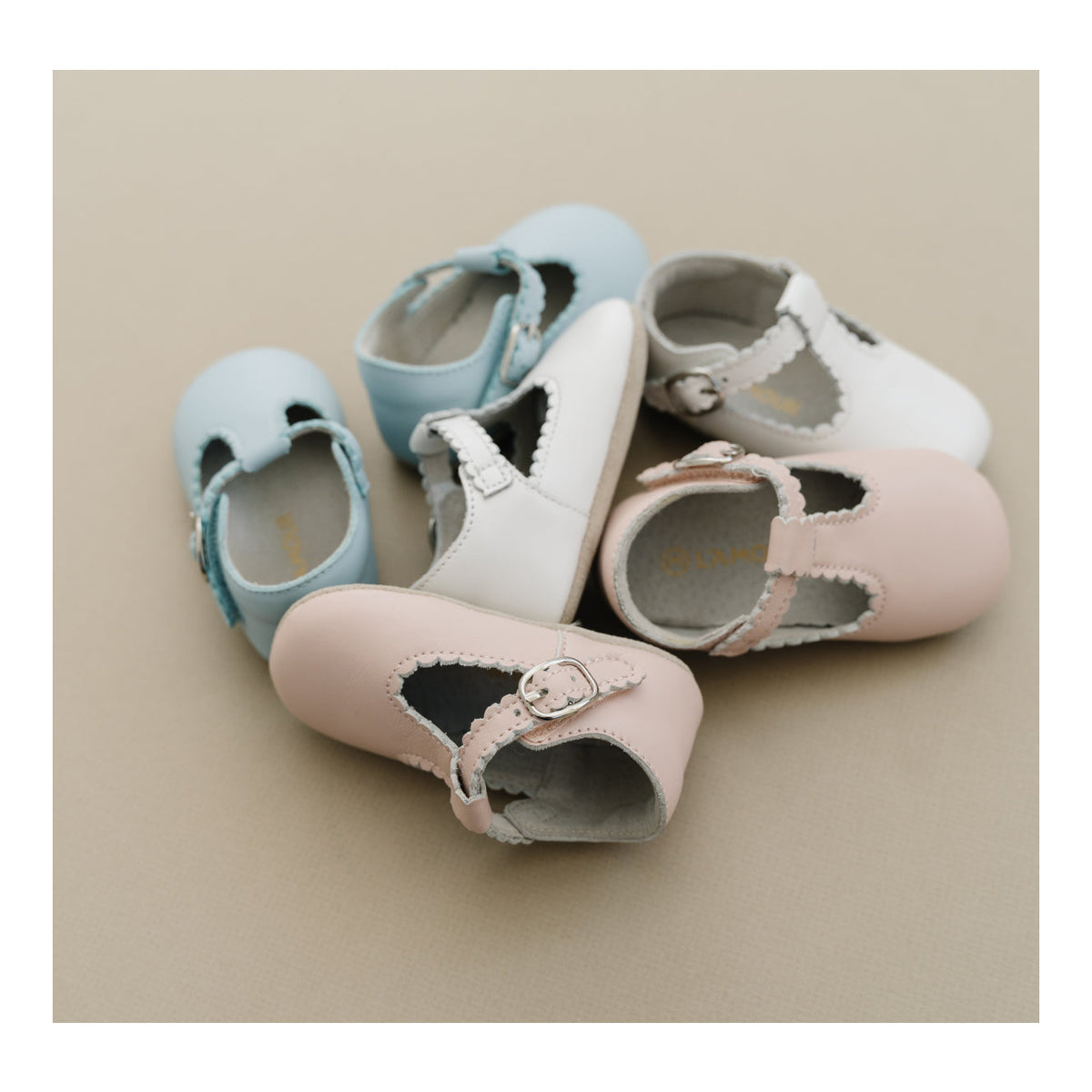 Baby Elodie Scalloped T-Strap main image 1