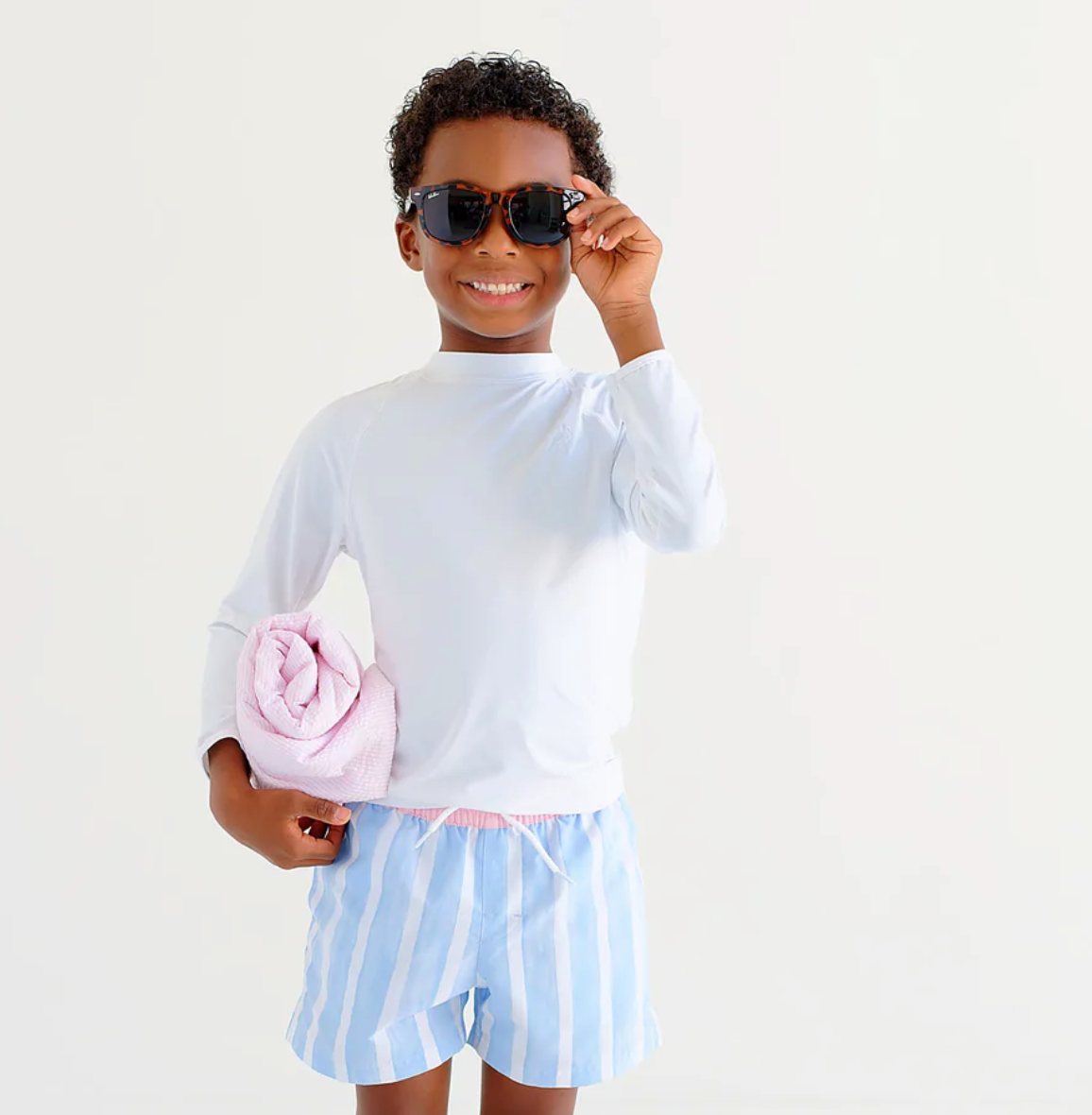 Walker's Wave Spotter Swim Shirt - Worth Ave White