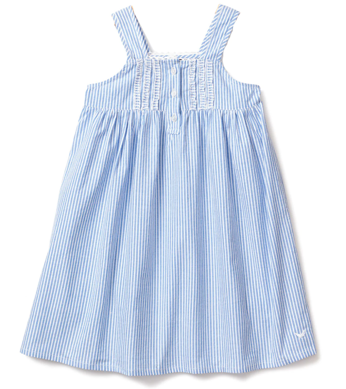 Charlotte Nightgown French Blue Seersucker Swaddle OKC