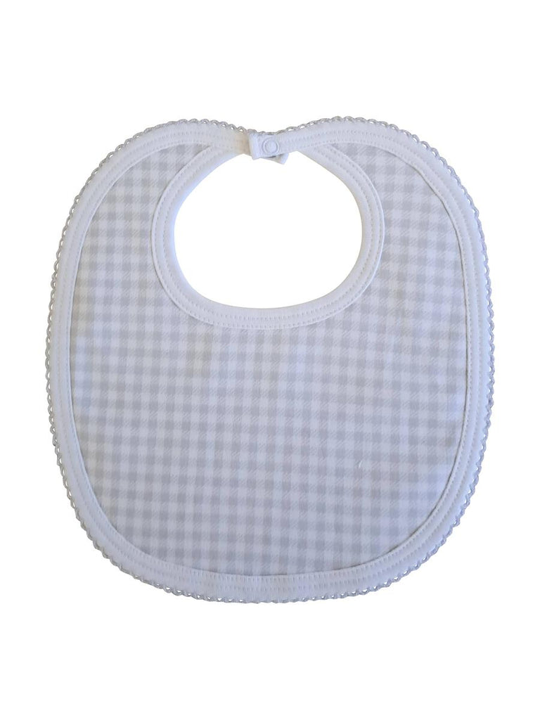 Checks Pima Cotton Baby Bib