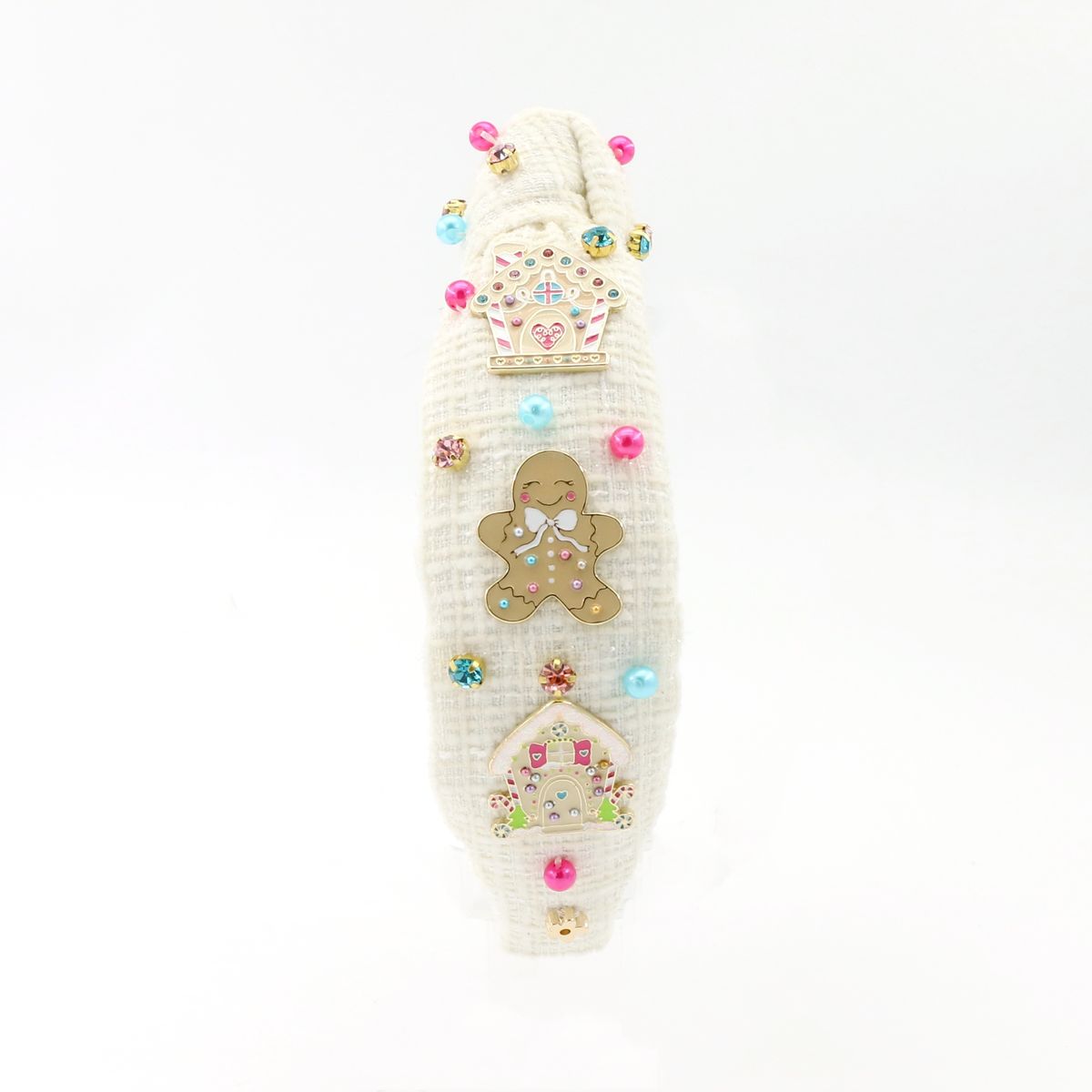 Gingerbread House Tweed Headband
