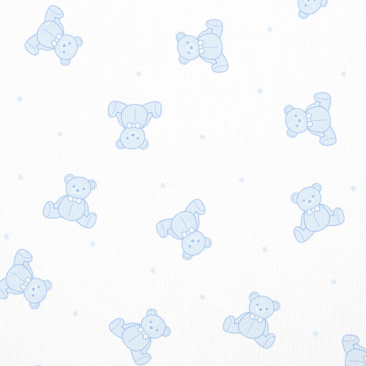 Blue Teddy Bear Snap Footie
