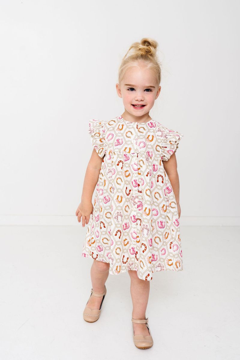 Horseshoe Girls Sunday Dress