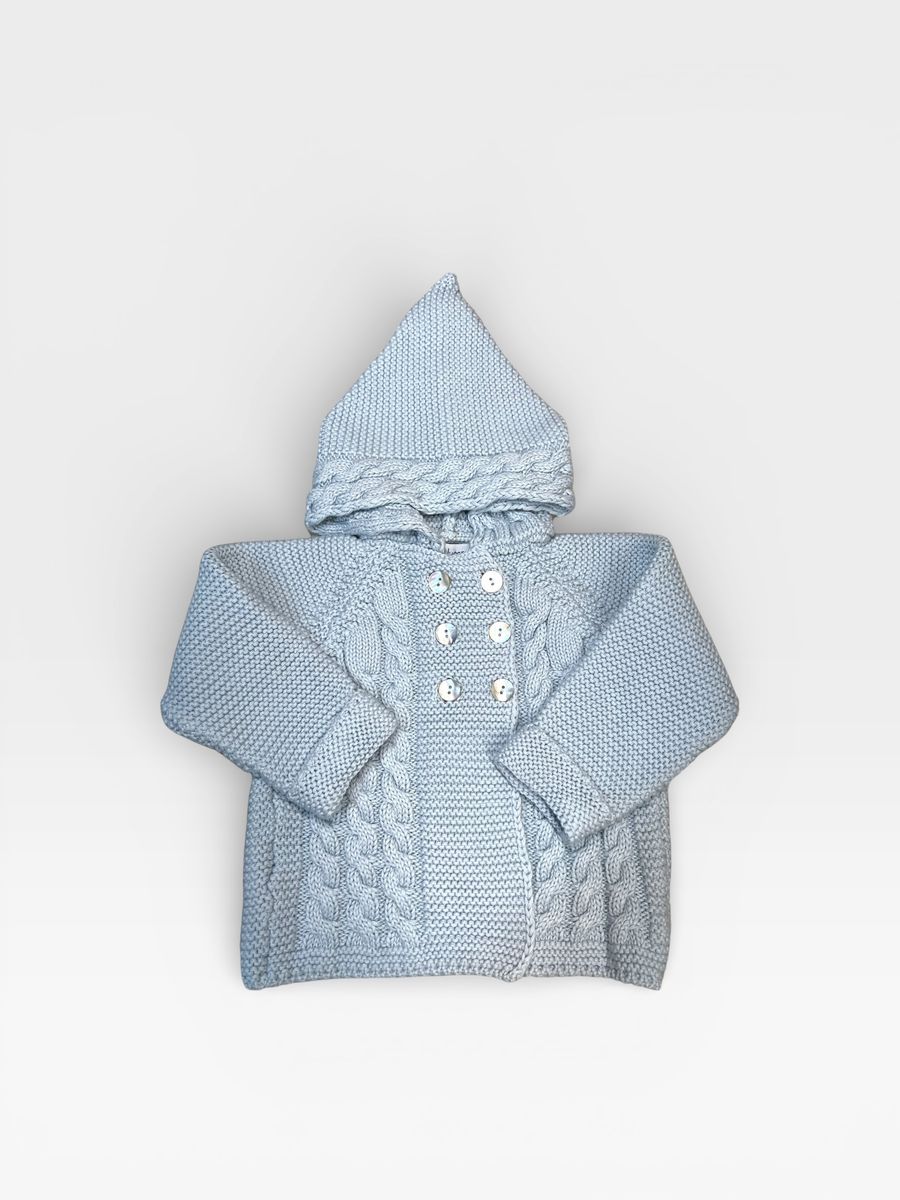 Hooded Jacket- Light Blue