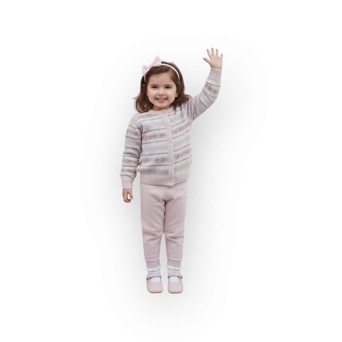 Pink Fair Isle Jogger Set