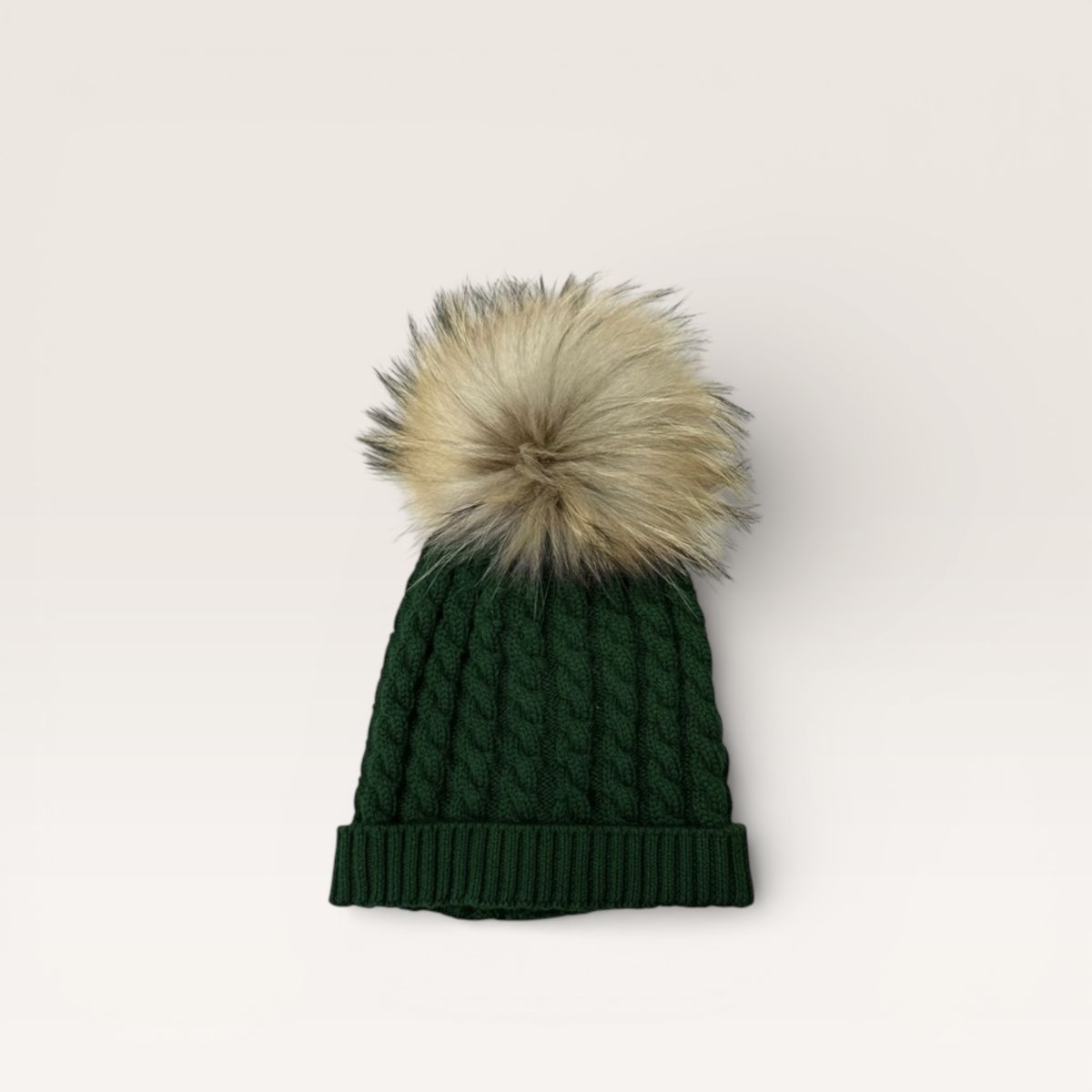 Cable Knit Pom Tobaggan