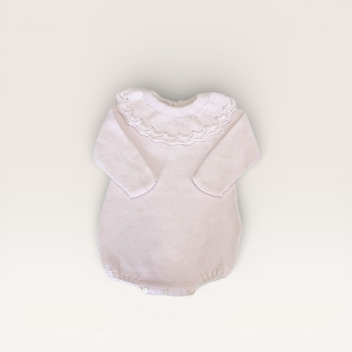 Popcorn Bubble with Ruffle Collar- Pink