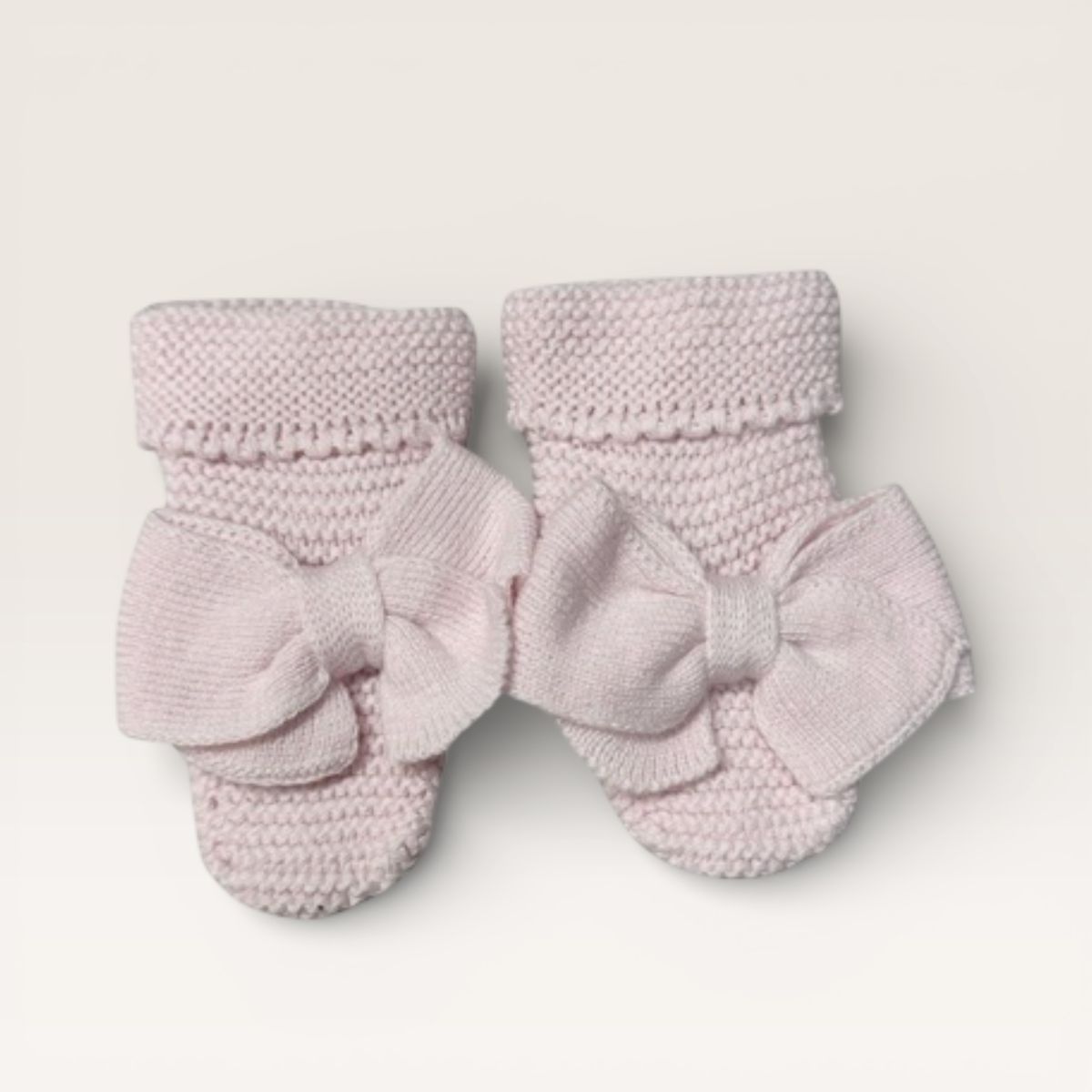 Fold Over Booties w Bow