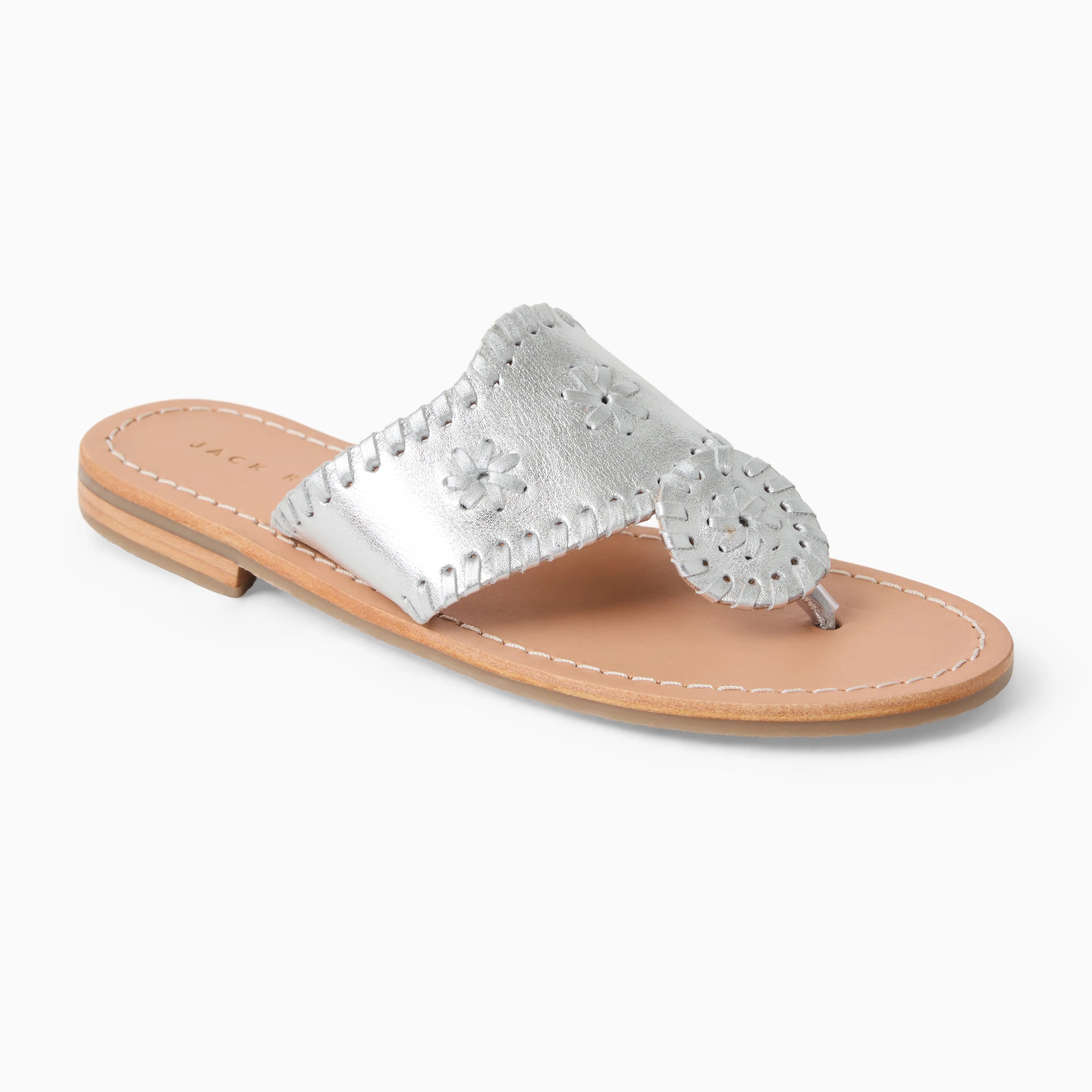 Girls Original Jacks Sandal- Silver Metallic