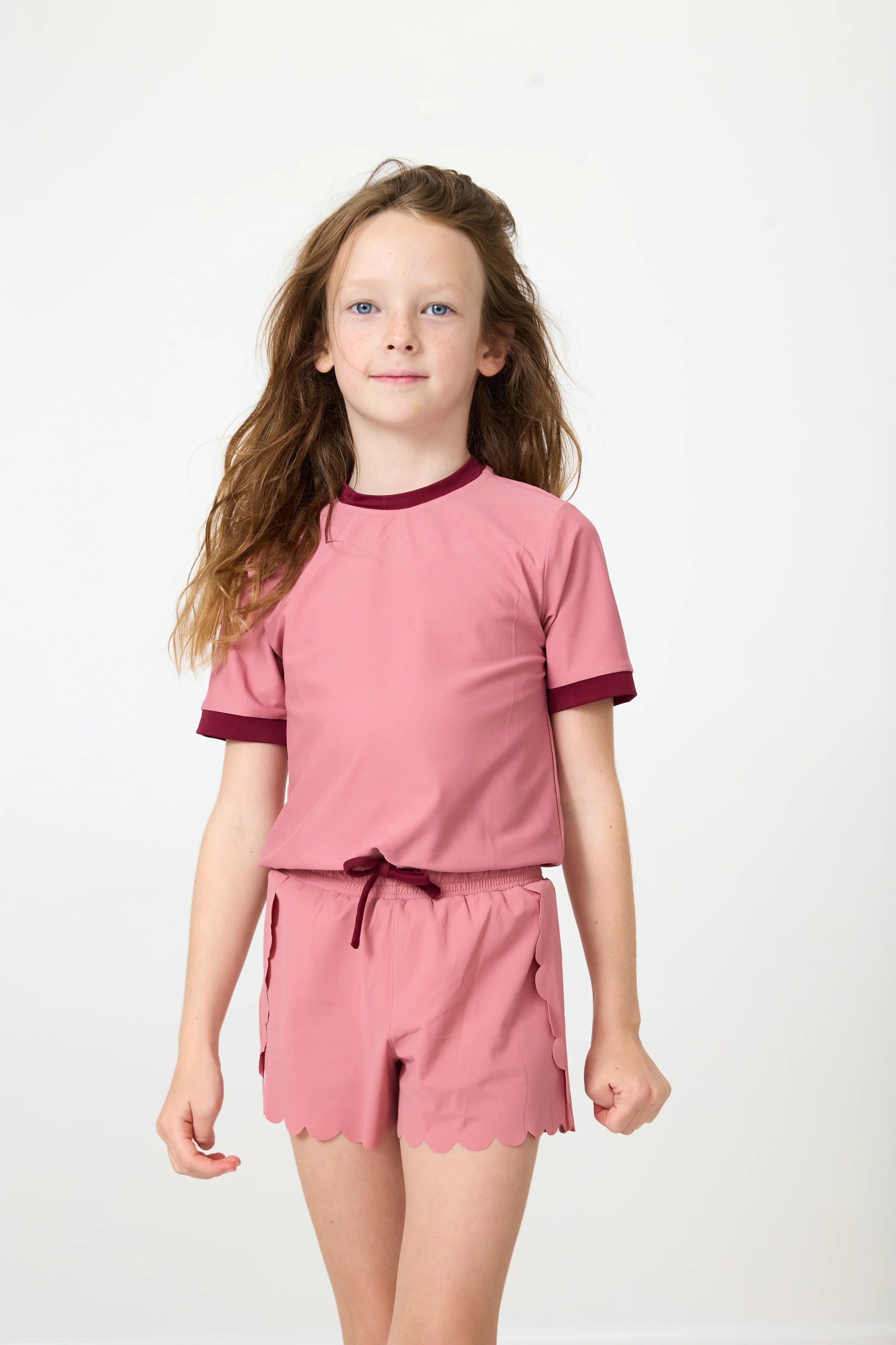 Dusty Pink/Maroon Dance Tee