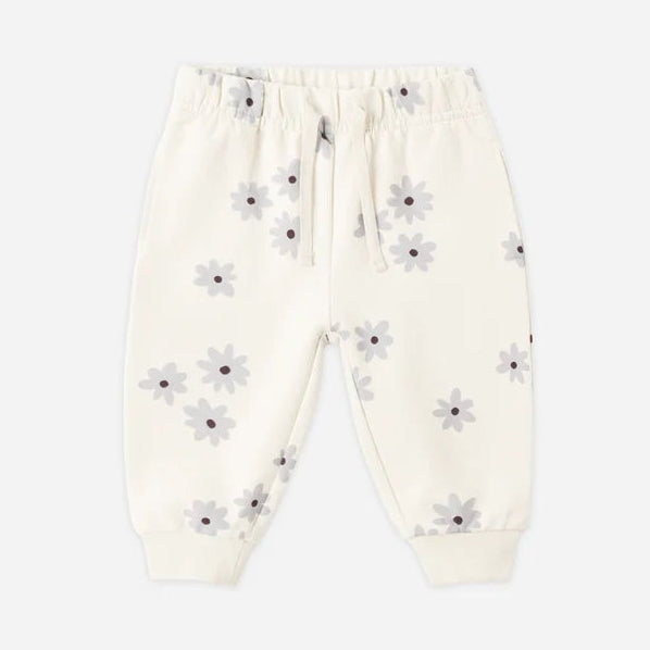 Ruffle Fleece Sweatset- Blue Daisy