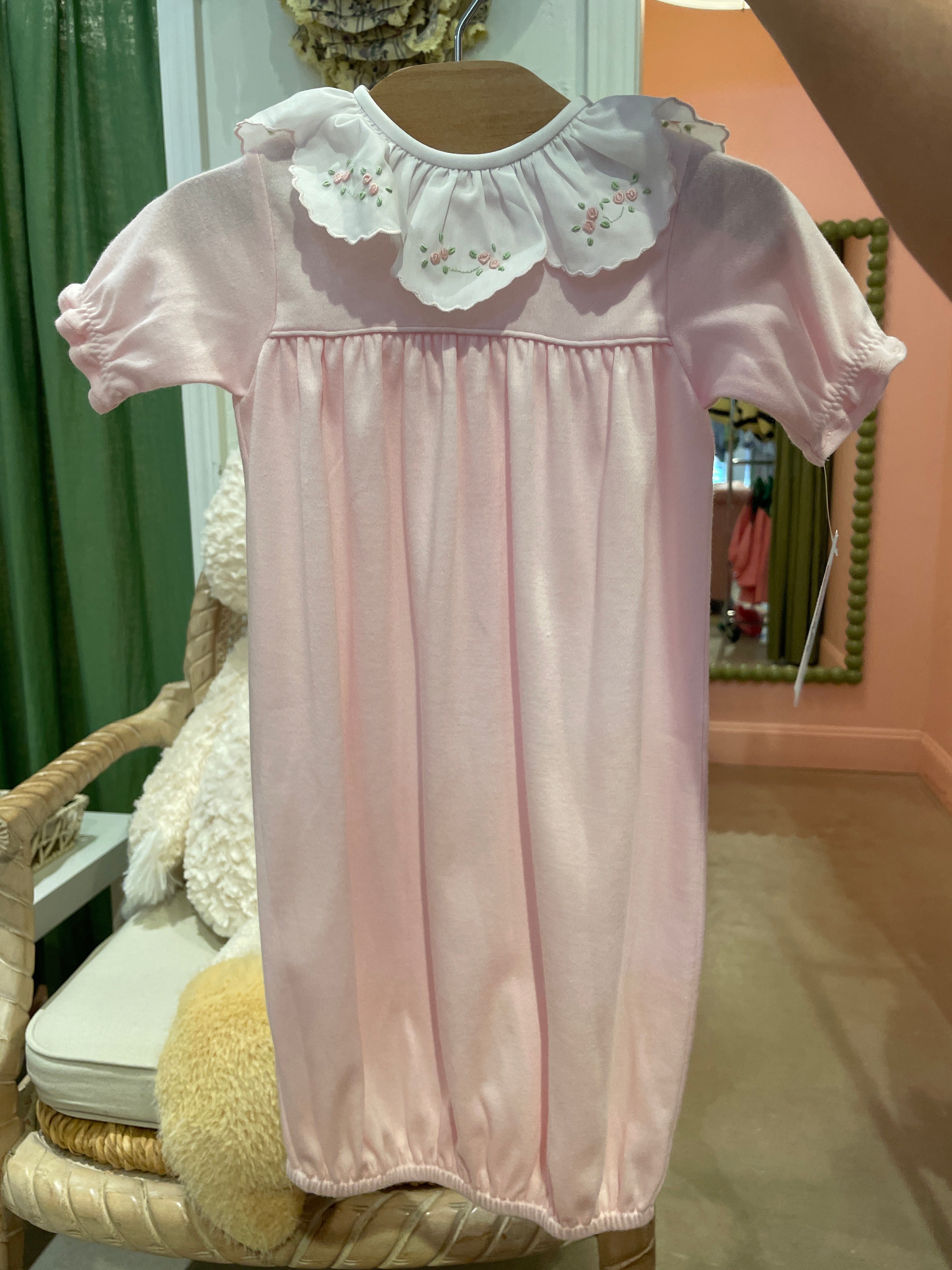 Pink Knit Saque- Tiny Bud