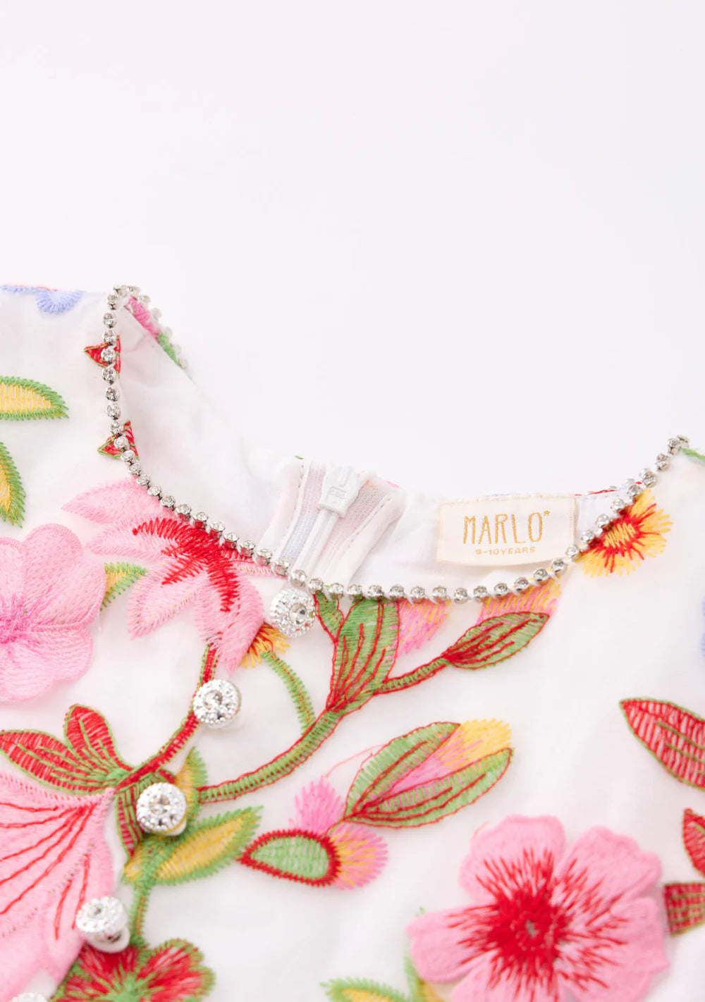 Arabella Embroidered Mini Dress