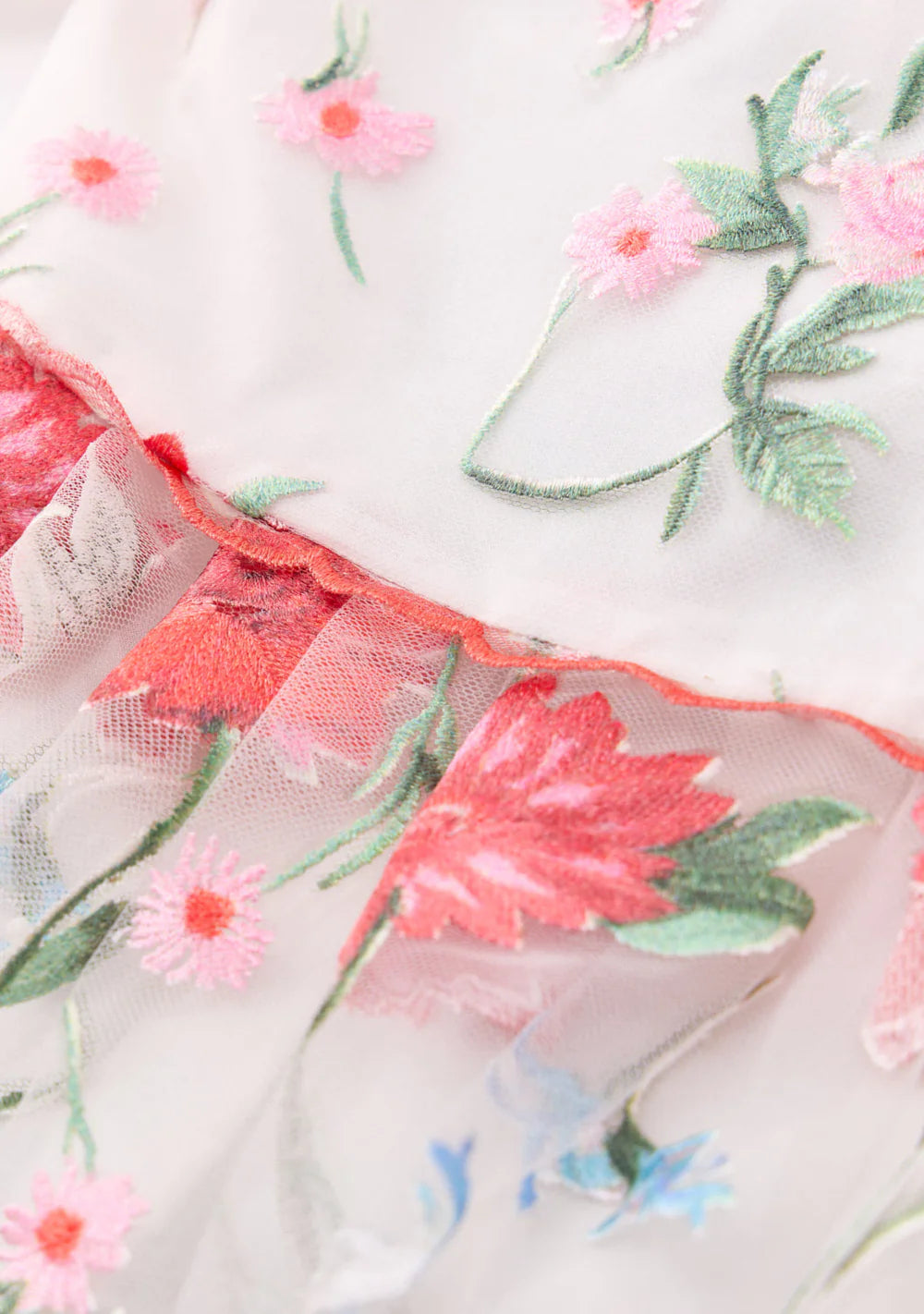 Lilia Embroidered Mini Dress