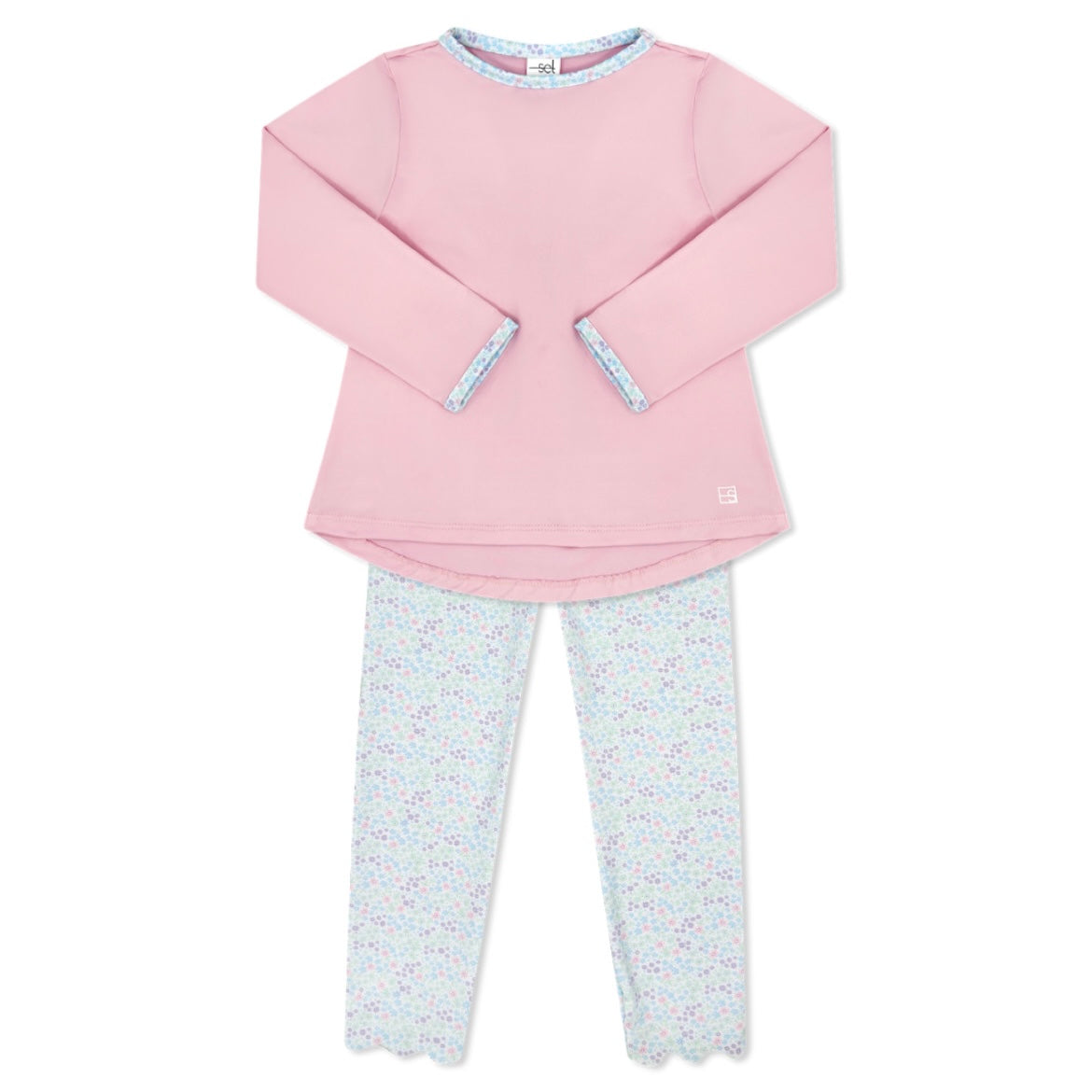 Taylor T + Sadie Scallop Legging- Frosted Floral