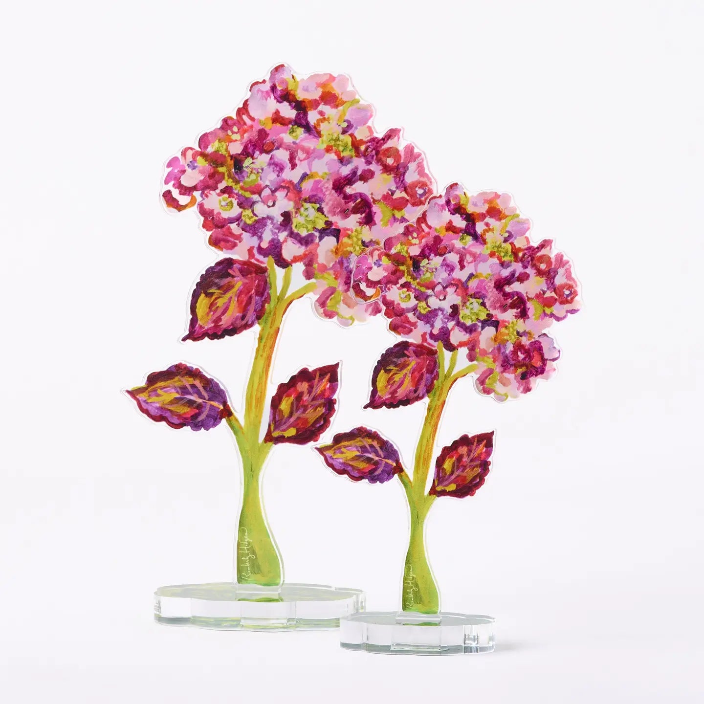Acrylic Autumnal Hydrangea