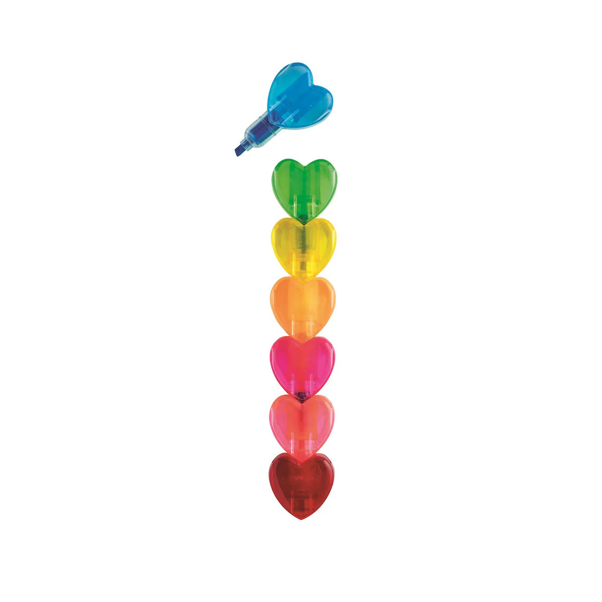 Clear Rainbow Stacking Markers