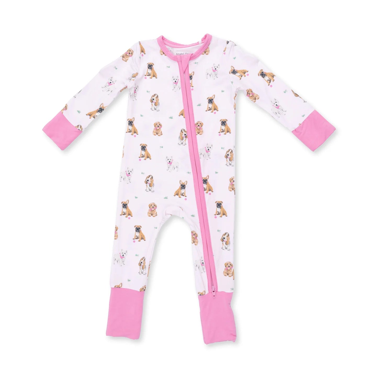Convertible Romper- Bestie Dogs Pink
