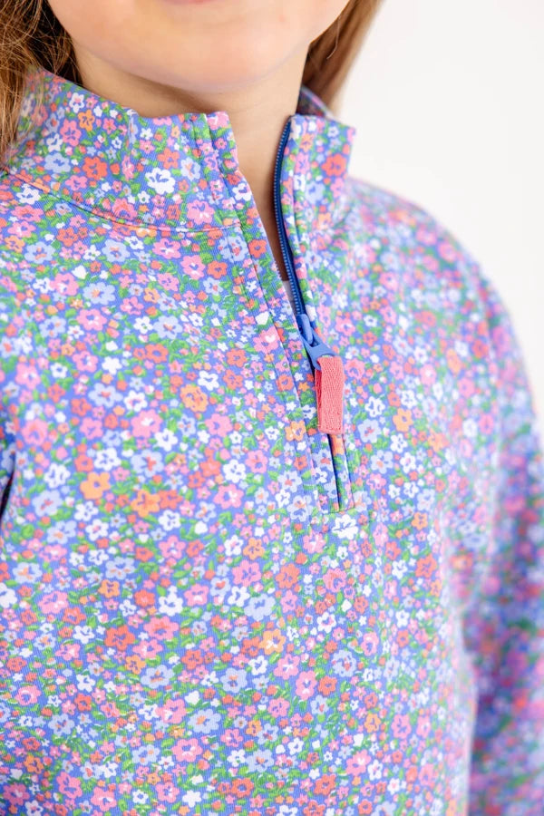 Canter Collar Half Zip- Mountain Brook Mini Floral