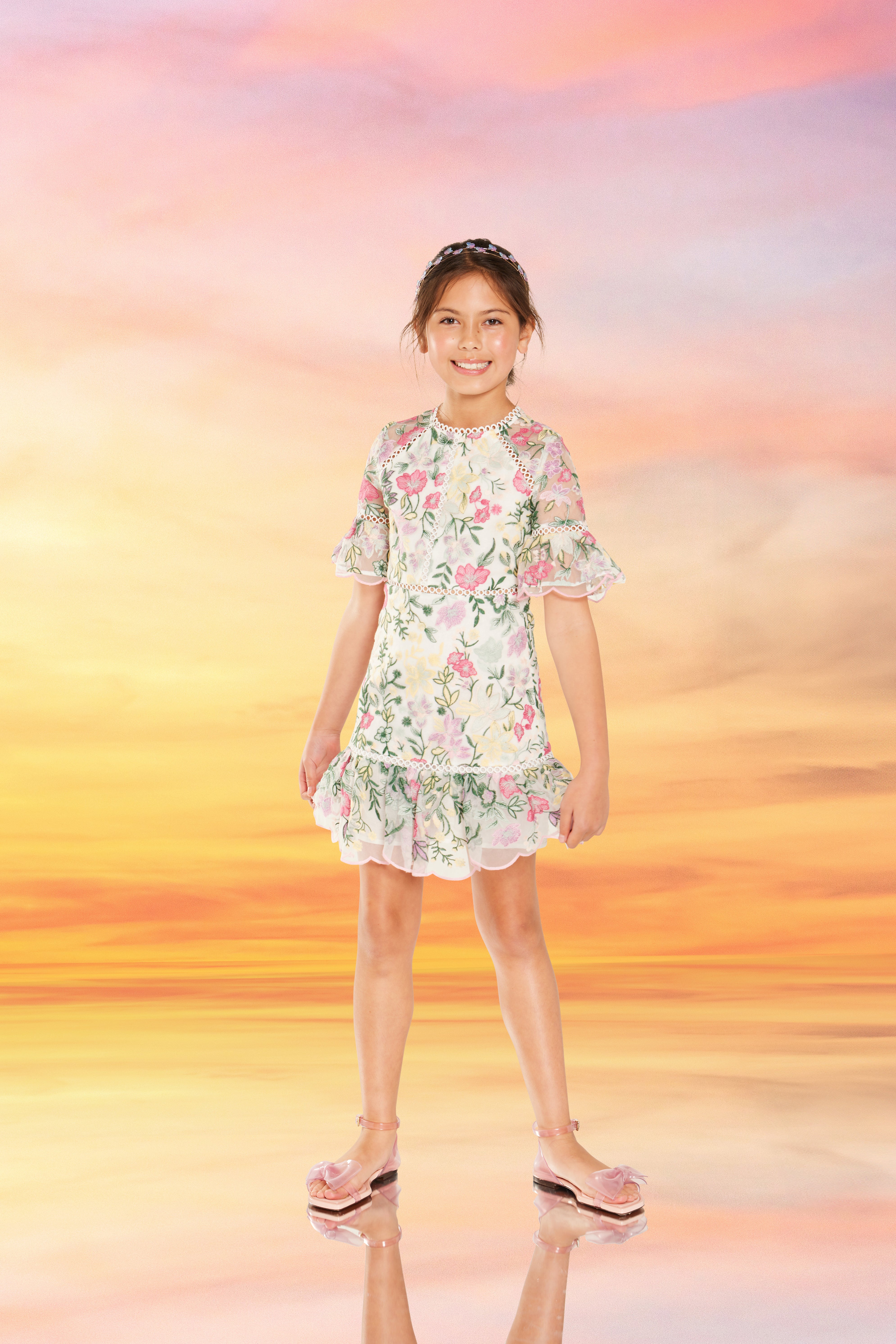 Ilaria Embroidered Mini Dress