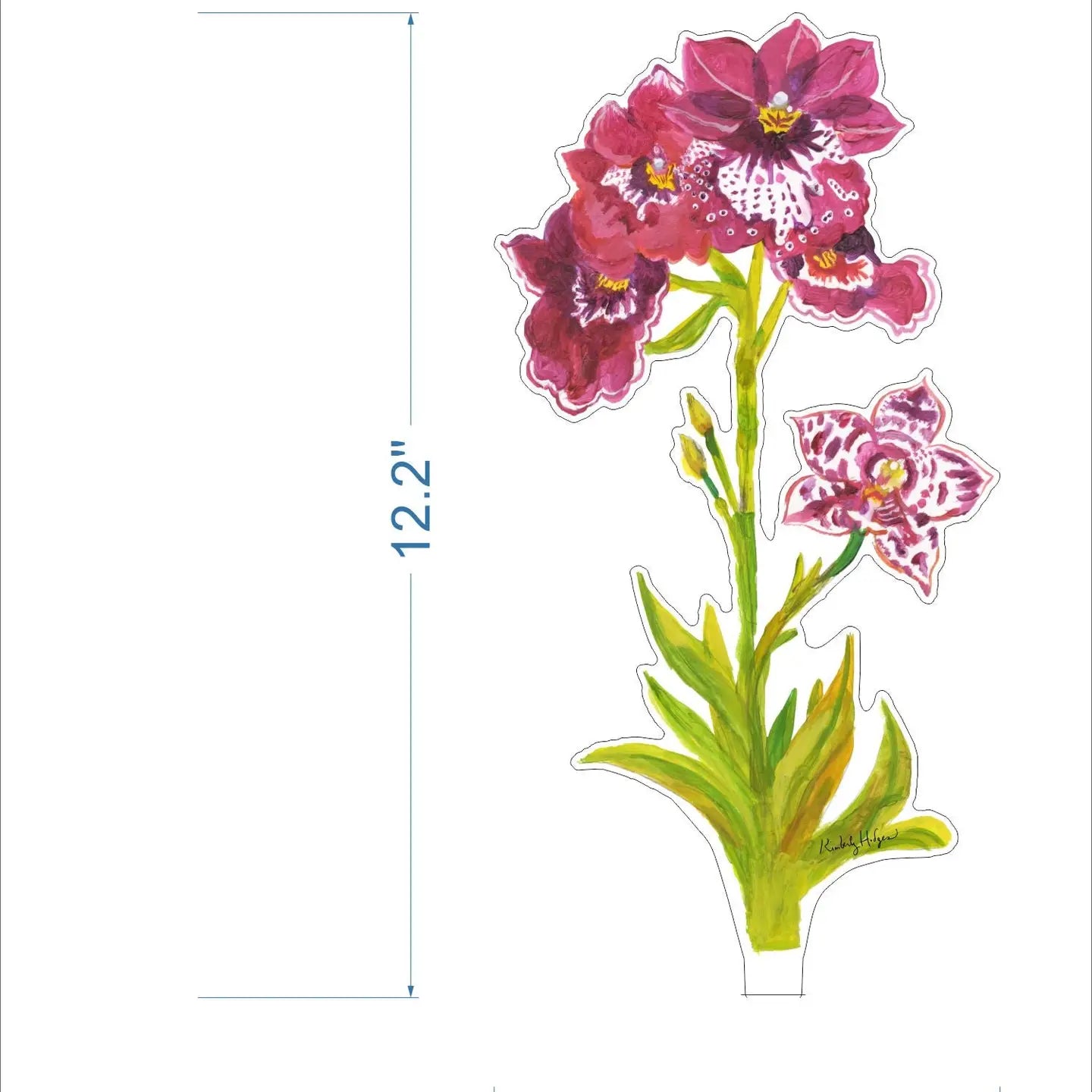 Acrylic Pansy Orchid