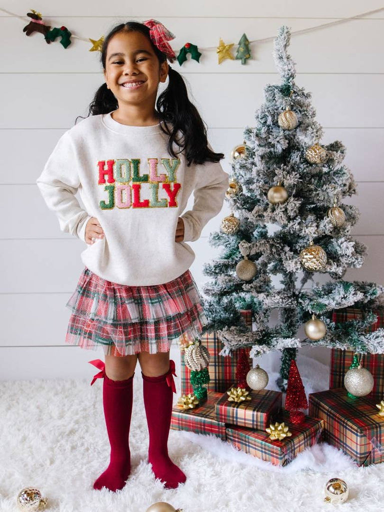 Holly Jolly Patch Christmas Sweatshirt