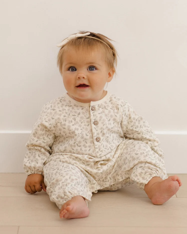 Henley Bubble Jumpsuit- Floret