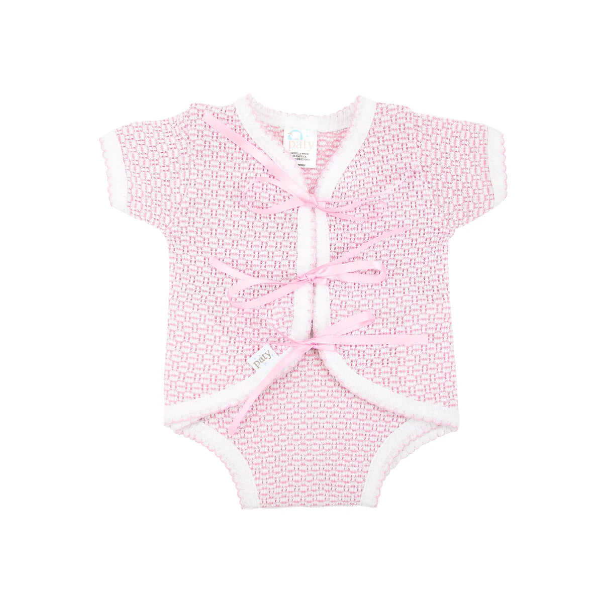 Paty Knit Ribbon Tie Onesie