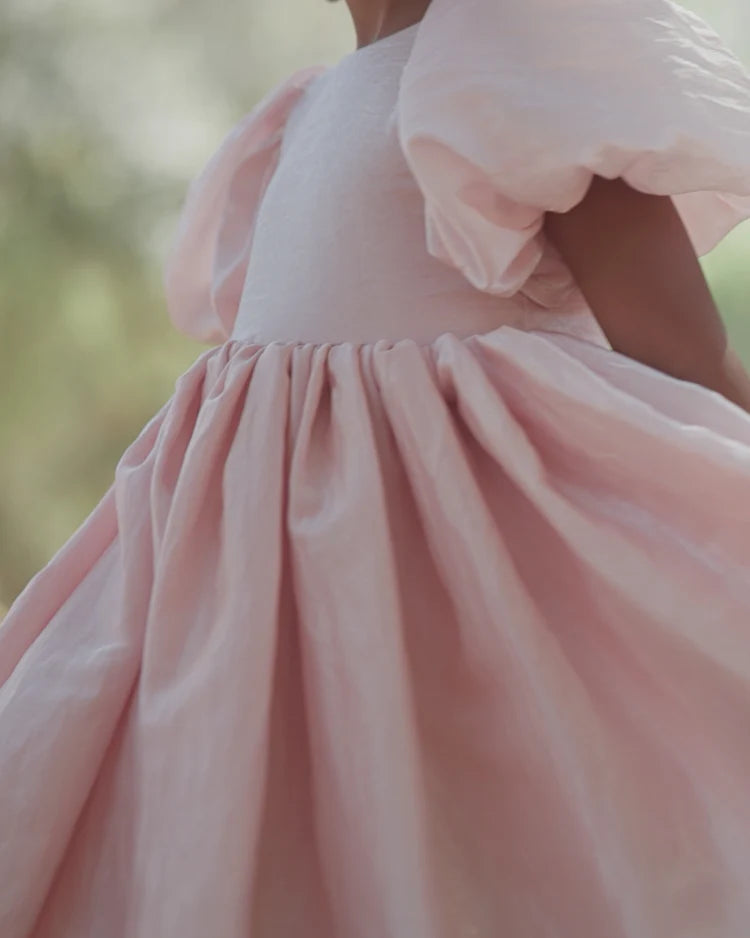 Sofia Dress- Rose Shimmer