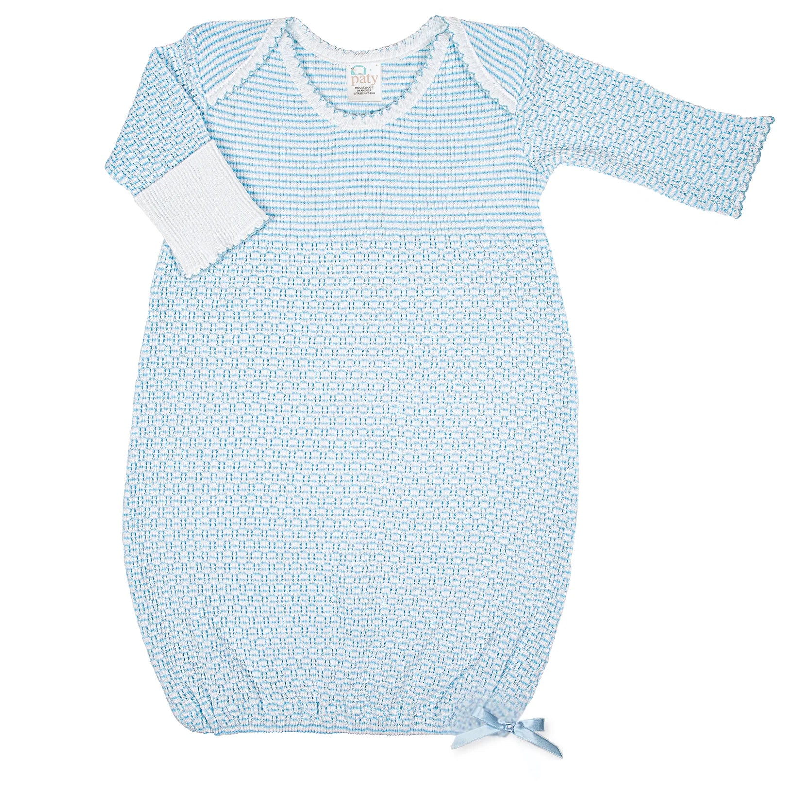 Long Sleeve Solid Lap Shoulder Day Gown
