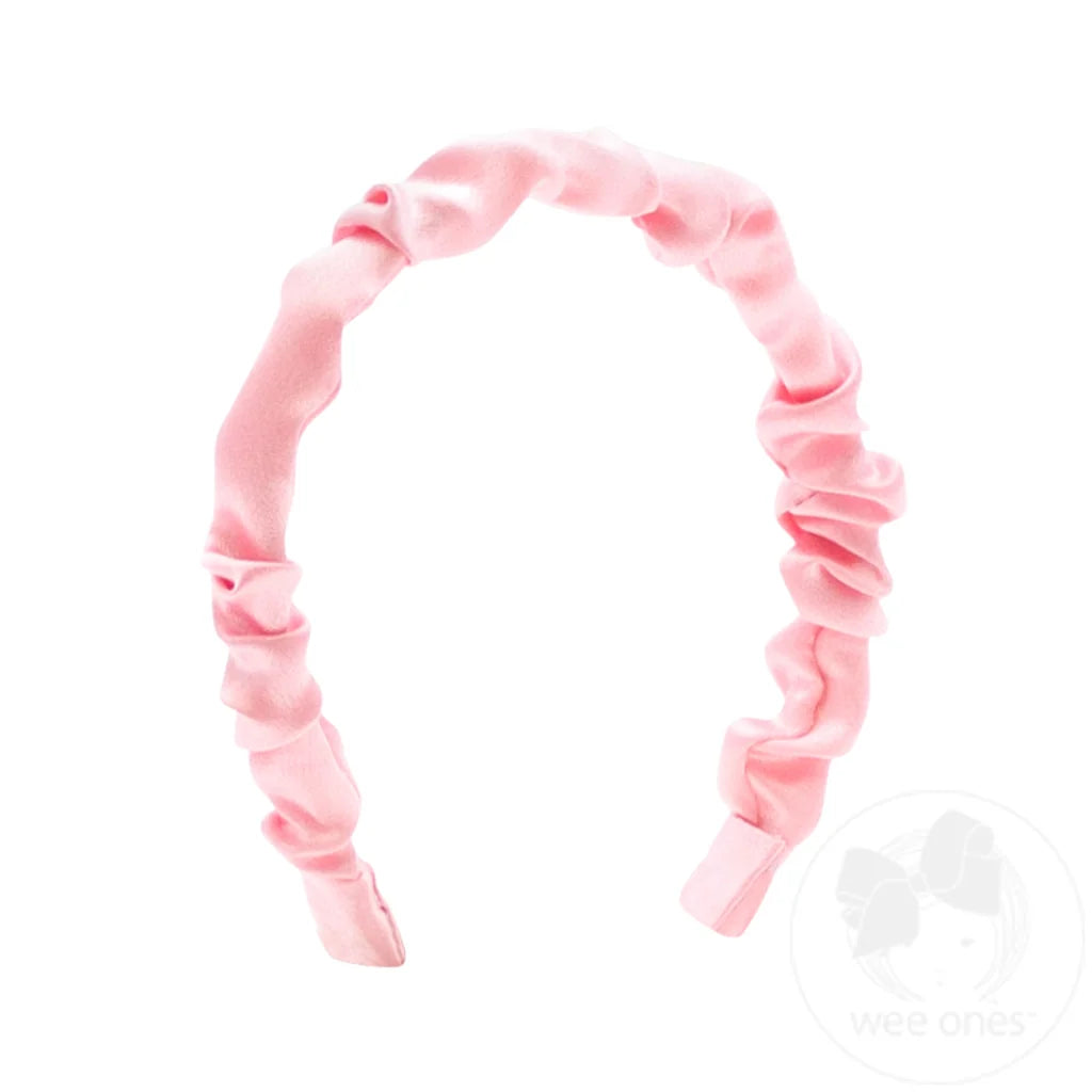 Crepe Satin Ruffled Headband