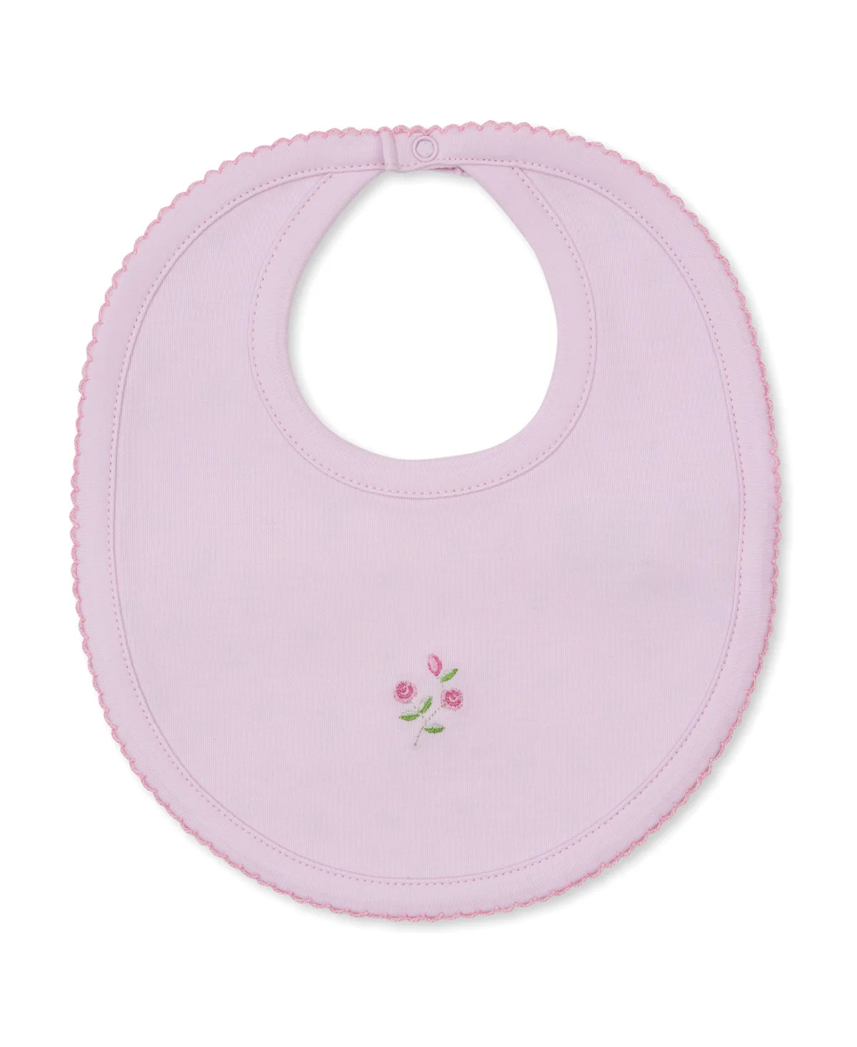Garden Roses Pink Reversible Bib