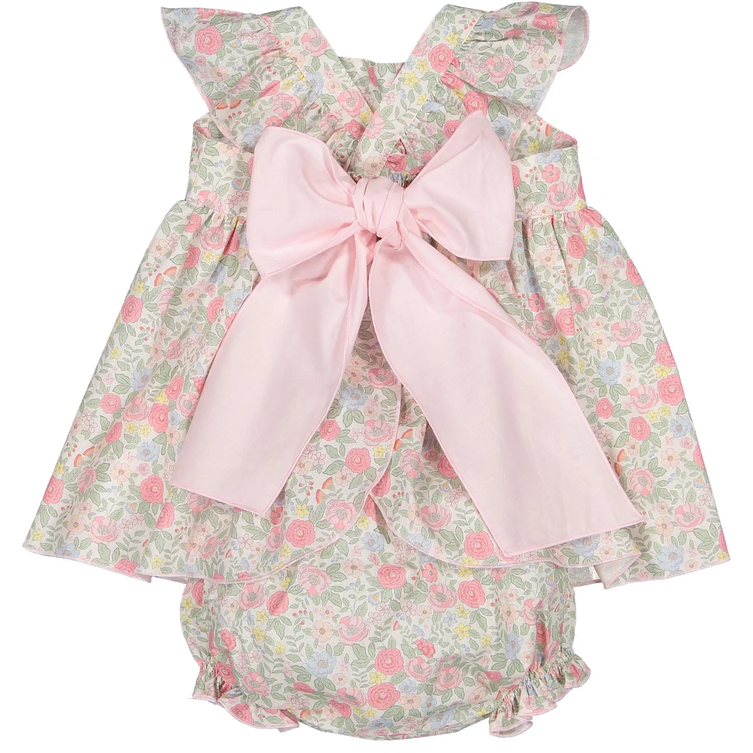Pink Floral Baby Set