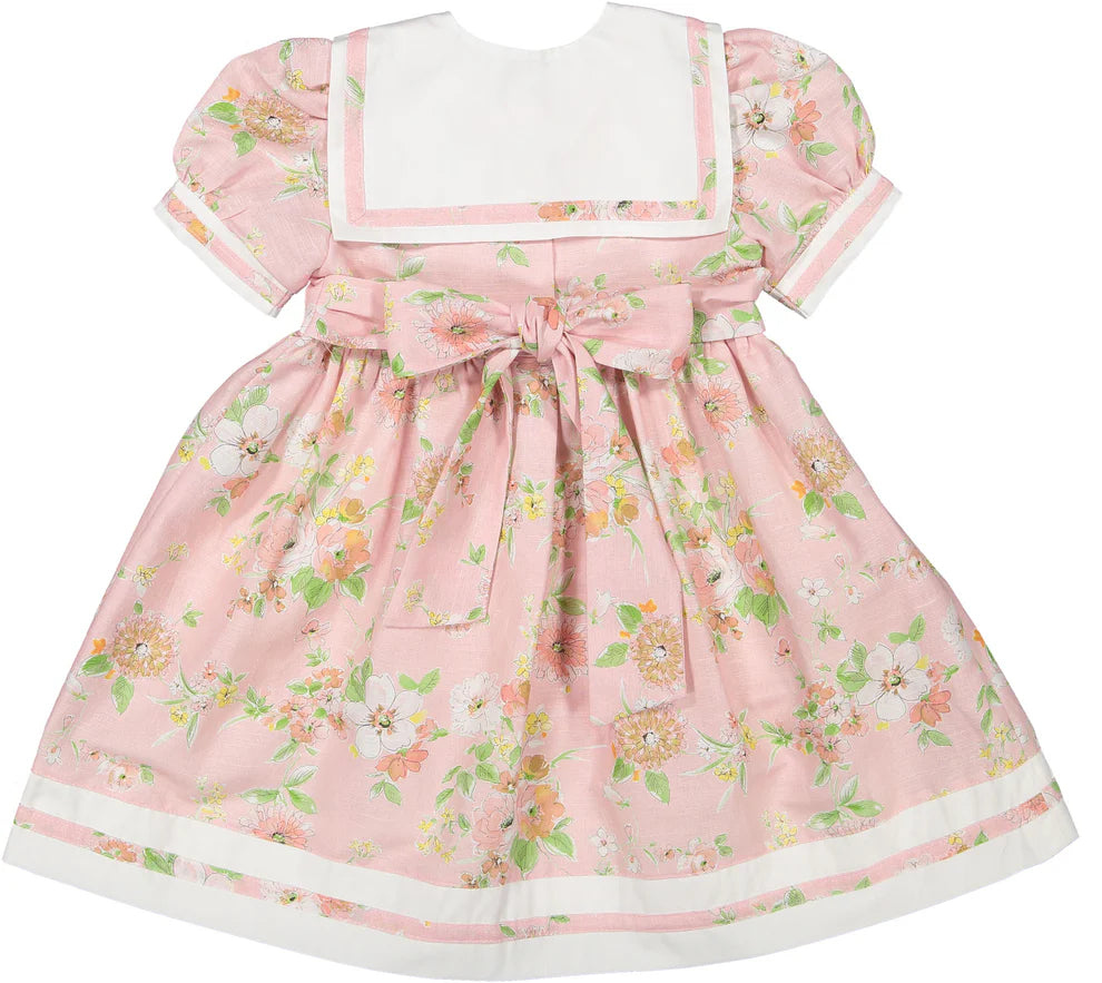 Linen Floral Dress